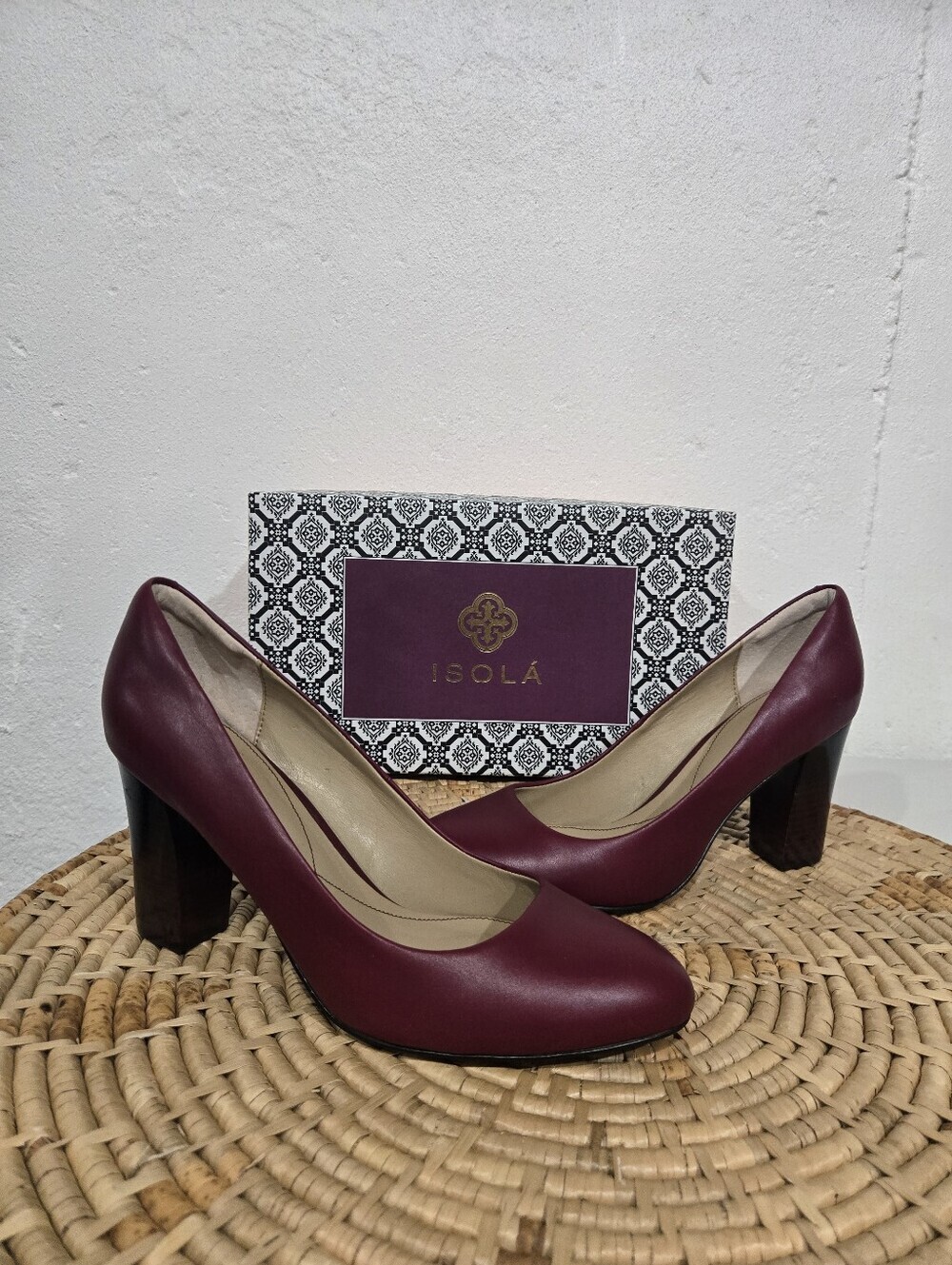 Isola Eleni II Dark Red Pump Heels